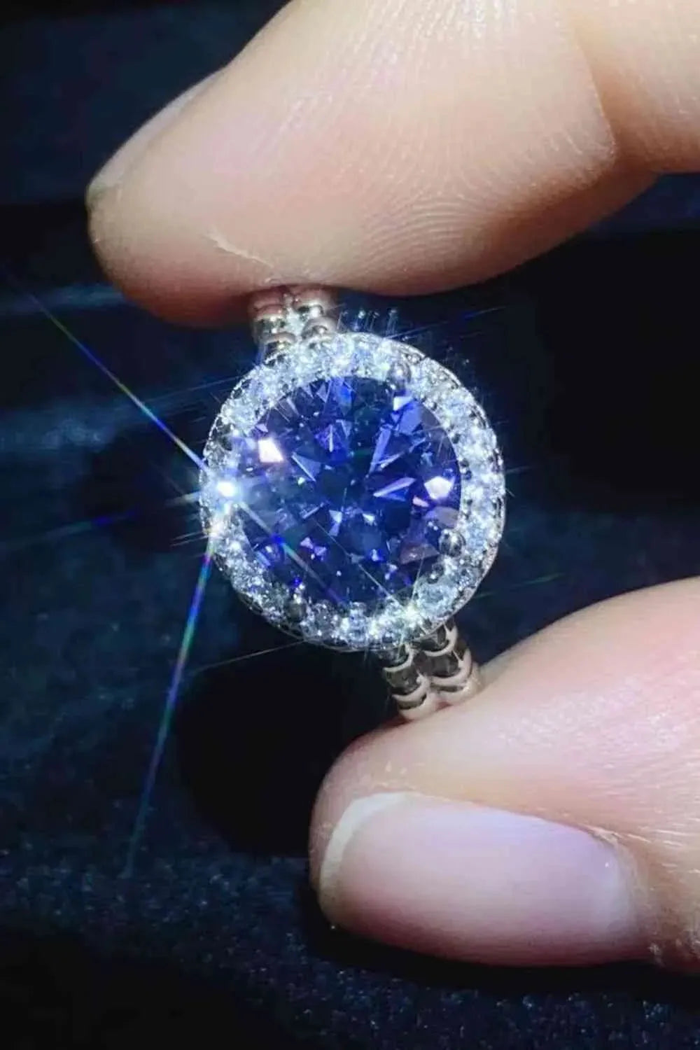 Let It Go 2 Carat Moissanite Ring Moissanite - Tophatter Daily Deals